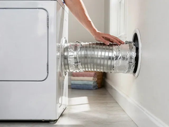Professional dryer vent hose installation by Tamarac Dryer Vent Cleaning in Tamarac