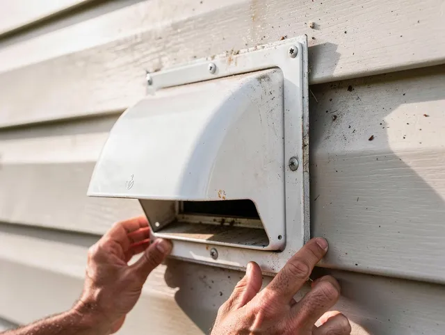 Tamarac Dryer Vent Cleaning technician delivering thorough residential dryer vent cleaning service in Tamarac
